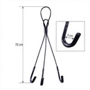 Suporte Vaso Suspenso Preto 3 Ganchos Cabo De Aço 70cm G