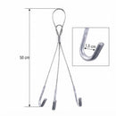 Suporte Vaso Suspenso Reforçado 3 Ganchos Cabo De Aço 50cm P