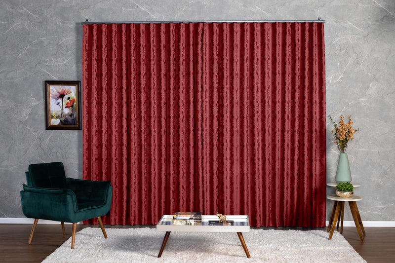 Cortina Jacquard 2,80x1,80 Para Varão Simples