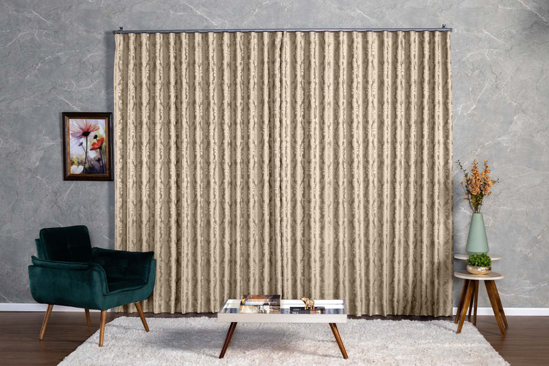 Cortina Jacquard 2,80x2,50 Para Trilho Suíço