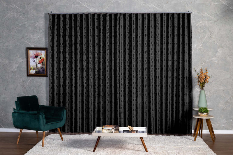 Cortina Jacquard 2,80x1,70 Para Trilho Suíço