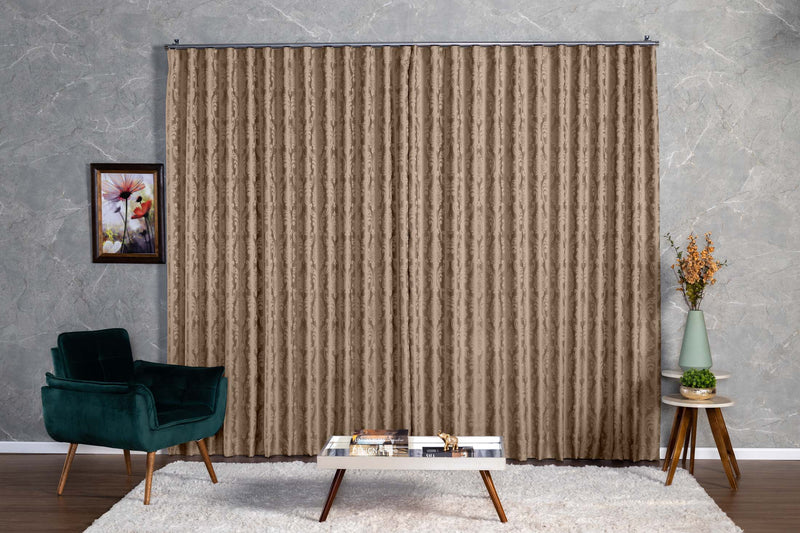 Cortina Jacquard 2,80x1,70 Para Trilho Suíço