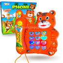 Telefone Infantil Musical Animal Som Luz Brinquedo Educativo