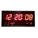 Relógio De Parede Digital Led Com Data, Mês, Ano E Temperatura - 46cm