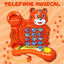 Telefone Infantil Musical Animal Som Luz Brinquedo Educativo