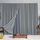 Cortina Blackout Com Linho 4,00x2,50 Para Varão Duplo
