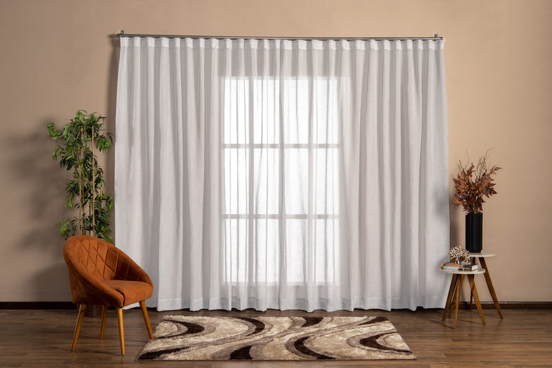 Cortina Jacquard  3,00x2,50 Para Trilho Suíço