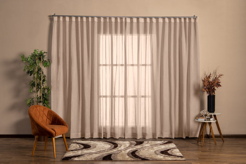 Cortina Jacquard  4,00x2,30 Para Trilho Suíço