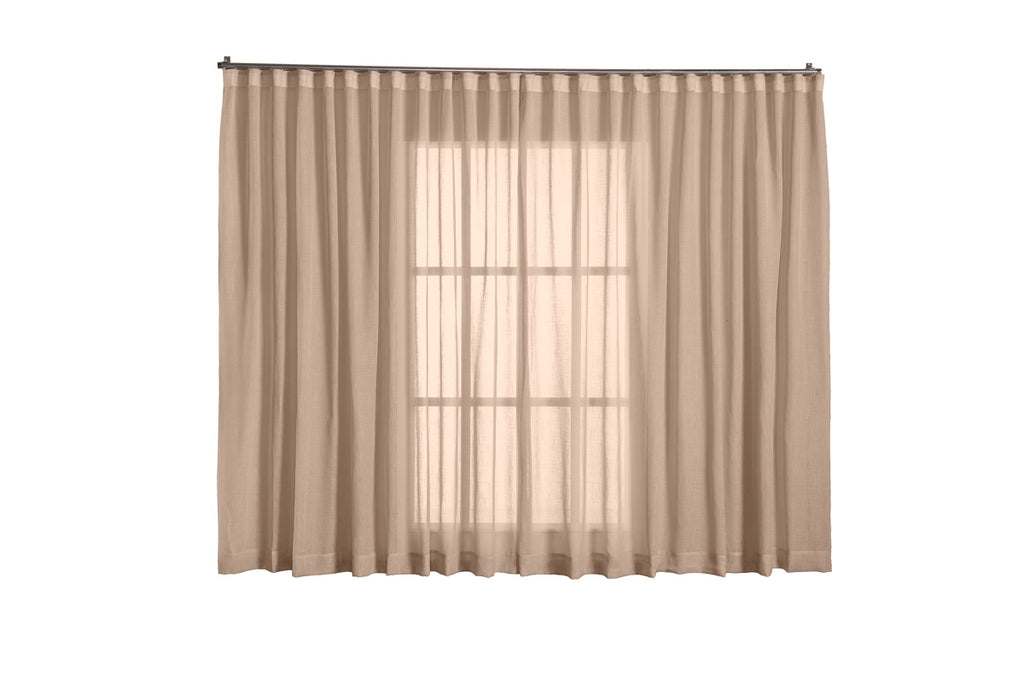 80x2 Cortina Linho Tecido 2,80x2,80 Para Trilho Suíço