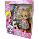 Boneca Club Girls Pintura 29cm Com Canetinhas