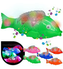Peixe Musical C/ Luz Led Bate Cauda Brinquedo