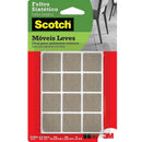 Anti-impacto E Segurança Feltro Adesivo Marrom P Quadrado 2,5cm – Blister Com 12 Unidades