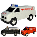 Carrinho De Brinquedo Bombeiro Polícia Ambulância Resgate