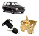 Kit Fechadura Botão C/ Chave Porta Mala Uno 96 A 03 - UN / 2