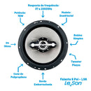 Kit Falante Quadriaxial 6 Pol 140w 4r Cinza Leson