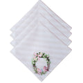 Kit 4 Guardanapos Páscoa Floral Vintage Pássaros Da Charlô 40cmx40cm - UN / 4