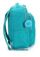 Mochila De Costas Escolar Verde Up4you Com Chaveiro Pompom
