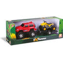 Carrinho Tx-8 Trilha Jipe Com Quadriciclo Rodas Livres