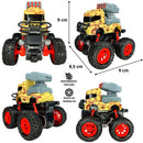 Caminhão De Brinquedo Militar Rodas A Fricção Emborrachadas