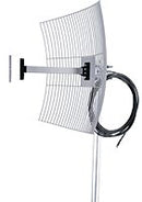 ANTENA PARABÓLICA DE GRADE PARA INTERNET AQUÁRIO MM-2420F10 2.4GHZ 20 DBI POLARIZAÇÃO VERTICAL E HORIZONTAL COM DIPOLO,