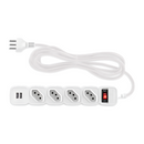 PROTETOR ELETRÔNICO INTELBRAS EPE204 USB+ 4 TOMADAS 2 USB BRANCO