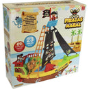 Brinquedo Educativo Barco Pirata Com Bonecos