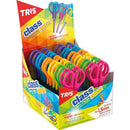 Tesoura Escolar Tris Class Neon 13cm Cores Sortidas Display Com 24 Unidades