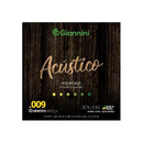 Encordoamento Para Violão Acústico Aço .009 Bronze Geswal