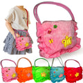 Bolsa Infantil Com Zíper Para Meninas  Borboleta Macio
