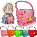 Bolsa Infantil Com Zíper Para Meninas  Borboleta Macio
