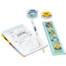 Kit Escolar Super-heroi Livro + 4 Peças