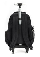 Mochila Infantil Juvenil De Rodinhas 360° Preta Up4you
