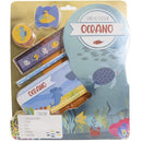 Kit Escolar Oceano Livro + 5 Peças