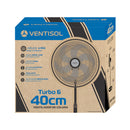 Ventilador Coluna Turbo 40cm 6p 220v Bronze Ventisol