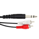 Cabo P10 Stereo Para 2 Rca Macho 2,0m Storm 10 Un