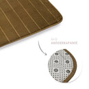 Tapete Soft para Banheiro Antiderrapante 40x60cm - Marrom
