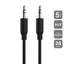 Cabo Auxiliar De Audio P2 3.5mm M Para P2 3.5mm M - 5 Mts - P35m-5