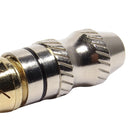 Conector Linha Rca Macho Metal Preto Storm 10 Unidades