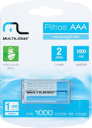Pilha Recarregável Aaa 1000mah Cb051 - Blister Com 2