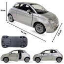 Carrinho Miniatura Fiat 500 Metal Fricção Abre Porta Coleção