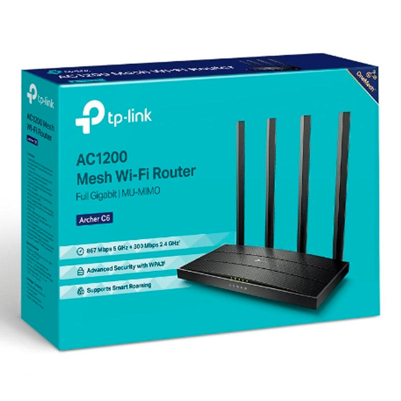 Roteador TP-LINK Gigabit Wi-Fi MU-MIMO AC1300 - Archer C6