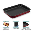 Assadeira Retangular Rochedo Dura+ Antiaderente 44x30cm - CXM / 6