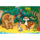 Quebra-cabeça Cartonado Animais Céu, Terra E Mar - Puzzle Progressivo 12/20/30 Peças