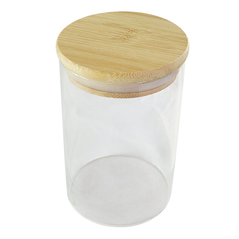 Pote para Mantimentos com Tampa de Bambu 450ml