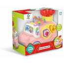 Brinquedo Para Bebê Carrinho Educativo Rosa Com Luz E Som