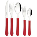 Talher Faqueiro Leme 20pc Inox Vermel