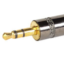 Conector P2 Stereo Metal Preto Gold Storm 10 Unidades