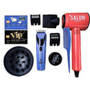 Brinquedo Brincando De Profissões Kit Barbeiro Vip Com 10 Peças E Secador Com Sopro De Ar