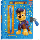 Diário Secreto Patrulha Canina Chase Azul Com Caneta Mágica