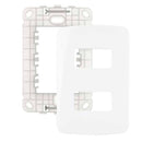 Conj Placa 4x2 2 Postos Horiz Br Com Suporte B3 Margirius